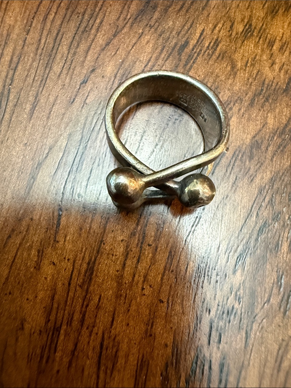 Vintage Anna Greta Eker Sterling Scandanavian Jester Bracelet, ring, pendant - Picture 9 of 14